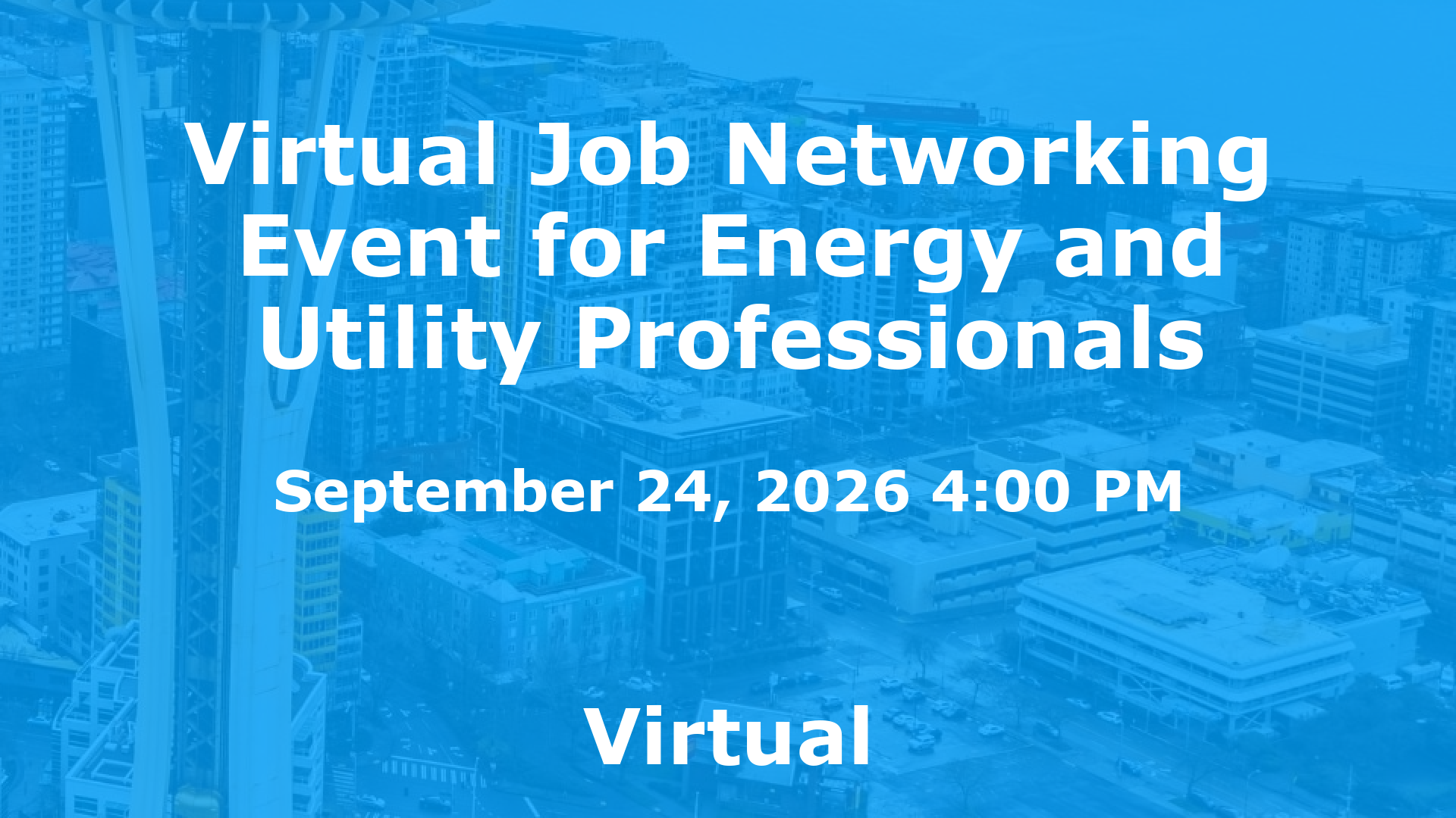 Virtual Job Networking Event for Energy and Utility Professionals event image